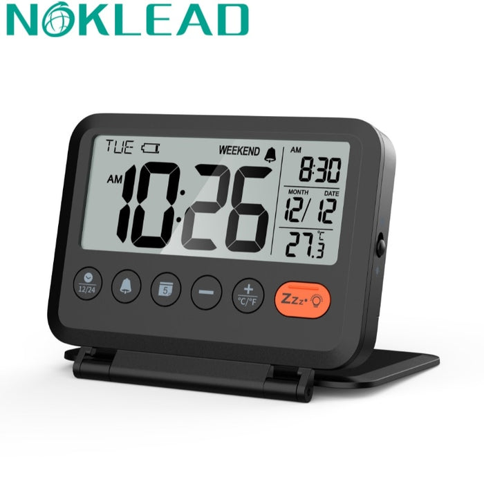 Mini Horloge de Voyage avec Calendrier Numérique LCD : Pratique et Portable