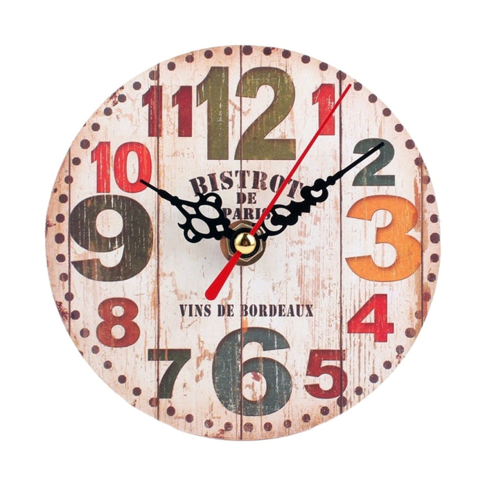 Horloge Murale Bois Bistrot | Ajoutez une Touche de Charme Vintage à Votre Décoration !