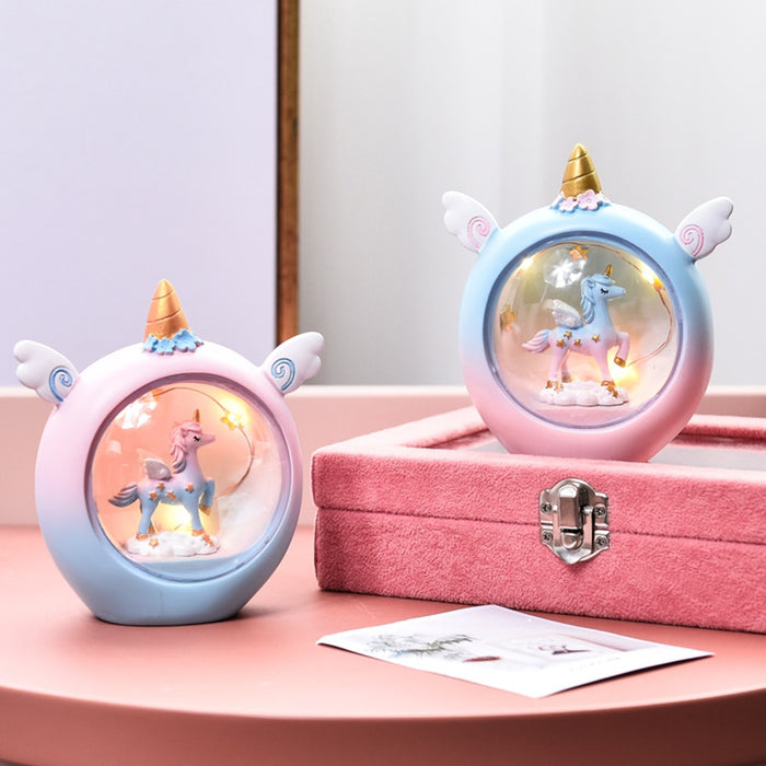 Veilleuse Licorne LED Enfant Bébé | Cadeau d'Anniversaire et de Noël de 20 cm