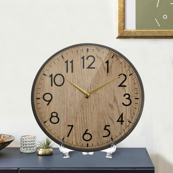 Horloge Murale Silencieuse en Acrylique Créatif à Grain de Bois | Ajoutez une Touche d'Élégance à Votre Intérieur !