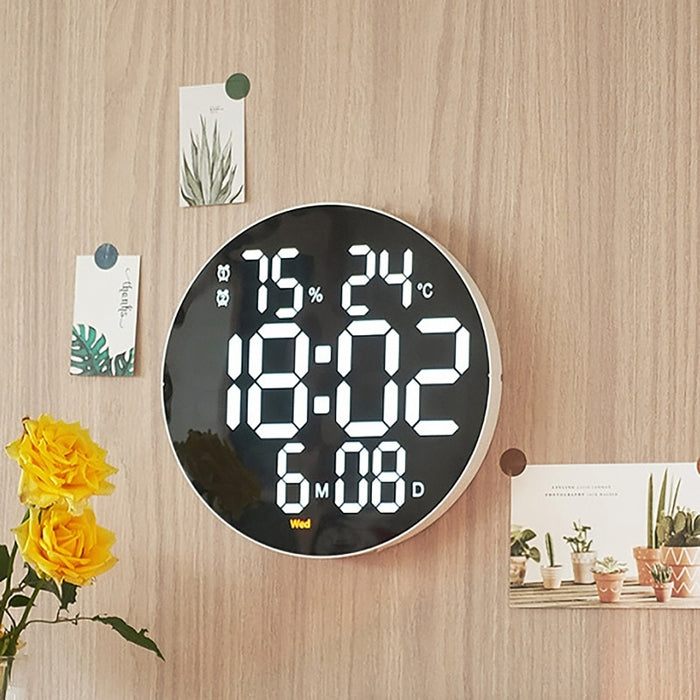 Horloge Murale Réveil Digitale avec Température, Humidité et Date : Un Concentré de Fonctionnalités Modernes