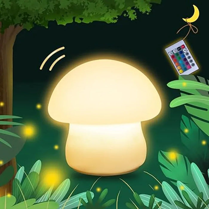Nouveau champignon veilleuse LED Silicone capteur tactile lampe Rechargeable salon chambre décor bébé chevet décoration lampes