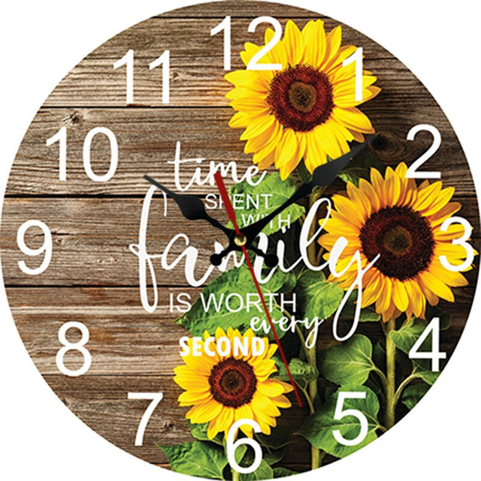 Horloge Murale Bois Family | Ajoutez une Touche de Chaleur Familiale à Votre Décoration !