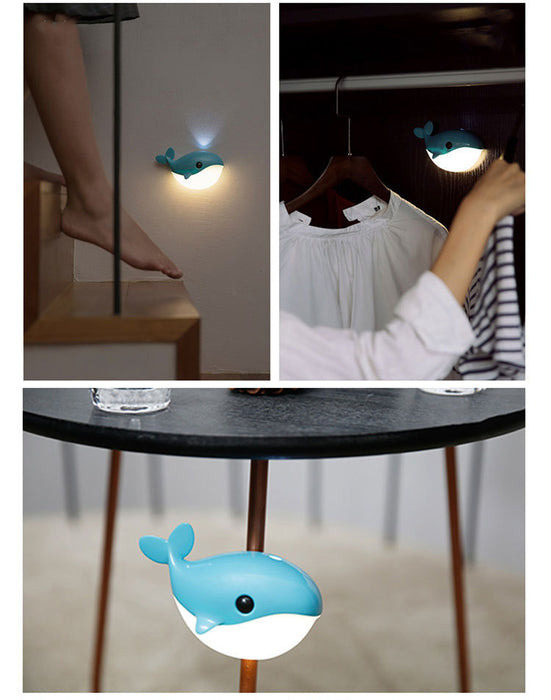 Veilleuse Petite Baleine Intelligente LED USB - Dimensions de 15 CM