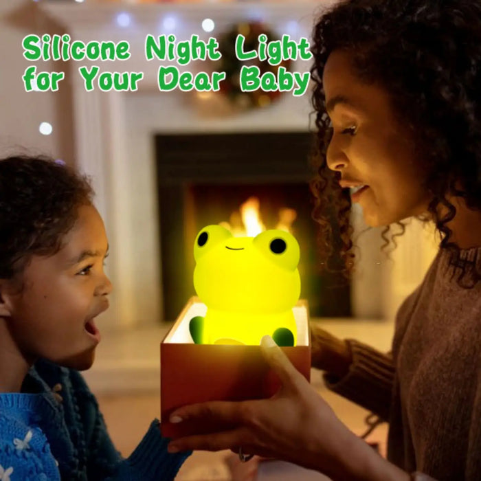 Veilleuse LED en Silicone avec capteur tactile, mignon, minuterie variable, Rechargeable par USB, lampe de chevet pour enfants, décoration de chambre de bébé