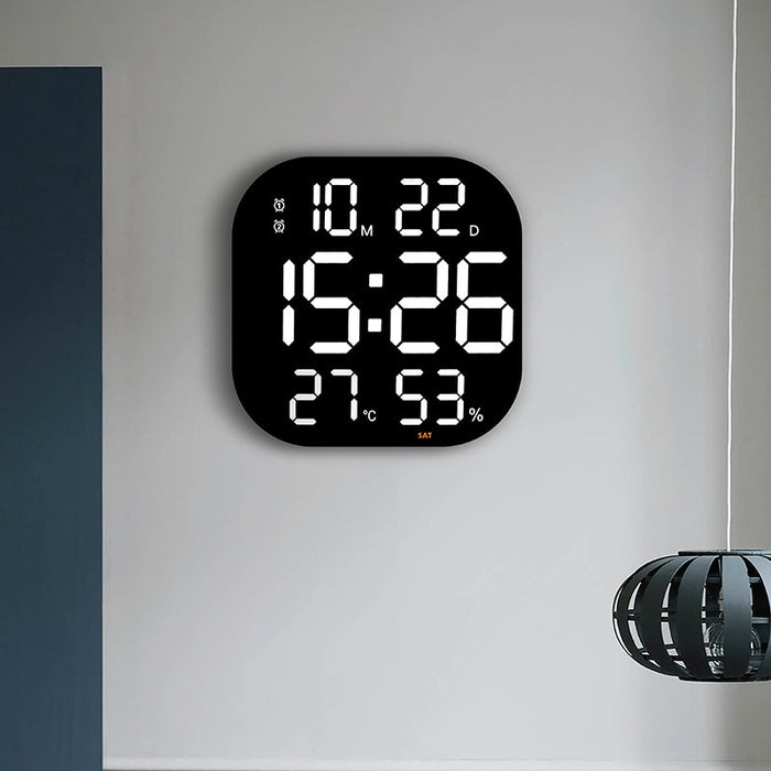 Horloge Murale LED Digitale avec Température, Date, Réveil et Télécommande | Ajoutez une Touche de Modernité à Votre Décoration !