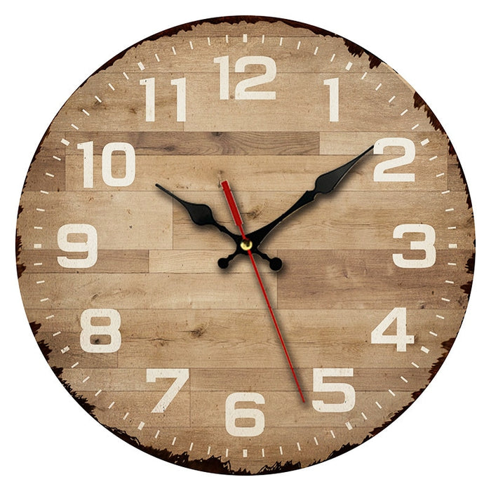 Horloge Murale Rétro Bois | Ajoutez une Touche de Charme Vintage à Votre Décoration !
