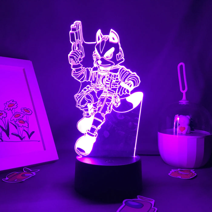 Veilleuse Renard Fox LED USB 16 Couleurs | Une Ambiance Magique de 17 cm