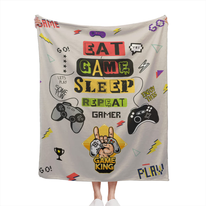 🎮🛌 Couverture Enfant Manette Super Douce pour les Fans de Jeux Vidéo - Chaleur et Confort pour les Moments de Jeu et de Repos