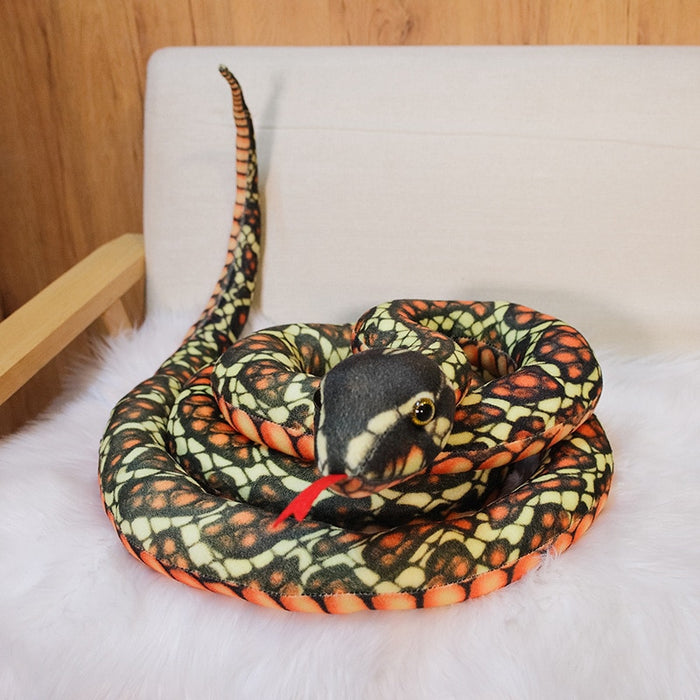 Peluche Serpent Géante Python - Douceur et Realisme - Conforme aux Normes CE