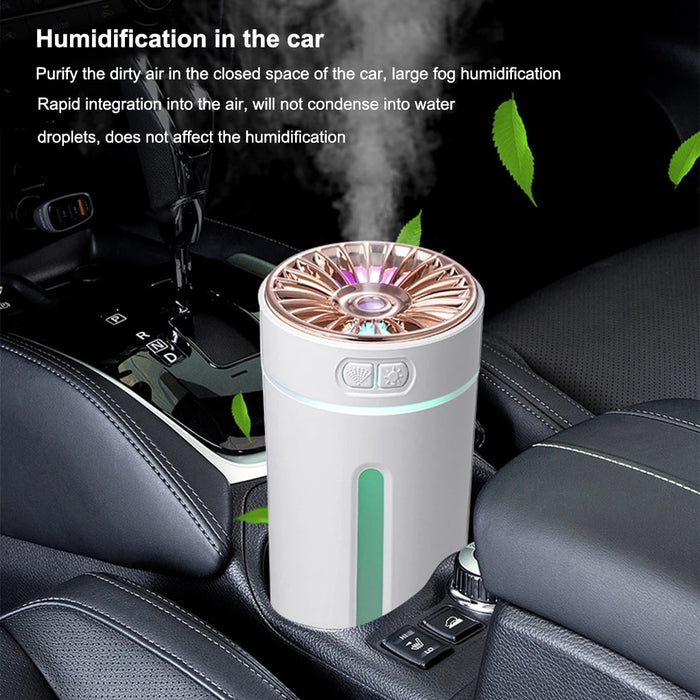 Humidificateur d'air de voiture Riloer, purificateur d'air de diffuseur  d'arôme d'humidificateur de voiture à ultrasons 4 en 1 avec deux ports USB,  50