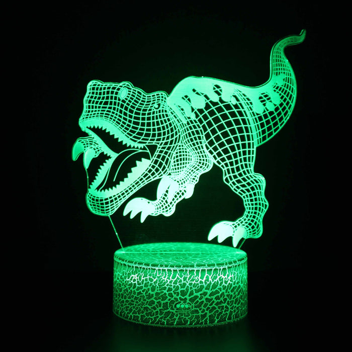 Veilleuse Dinosaure 3D LED USB : Une ambiance préhistorique captivante dans votre espace