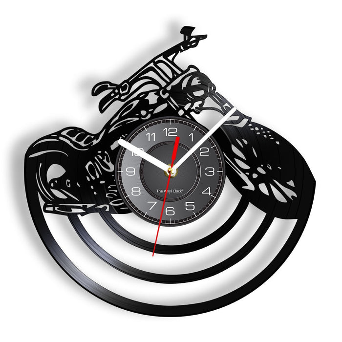 Horloge Murale Vintage American Motorcycle 30 CM | Ajoutez une Touche de Style Rétro et Passionné à votre Décoration !