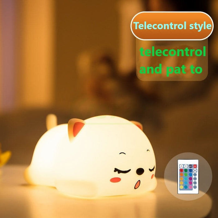 Veilleuse Chat LED USB 7x14 CM : Illuminez vos nuits avec style et douceur