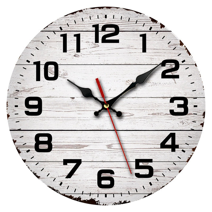 Horloge Murale Rétro Bois | Ajoutez une Touche de Charme Vintage à Votre Décoration !