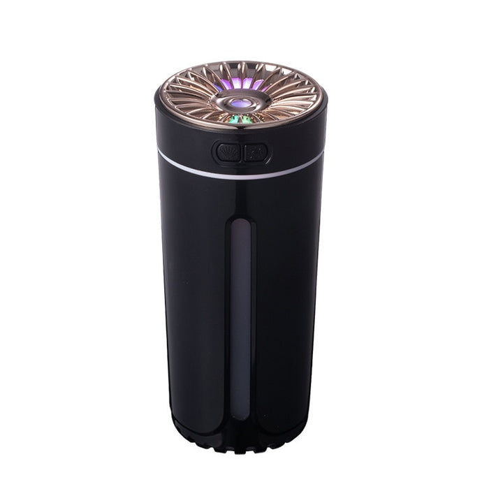 Humidificateur à Ultrasons Portable 300 ml - USB Voiture Désodorisant Brumisateur avec LED Colorée et Veilleuse Maison Diffuseur d'Arôme