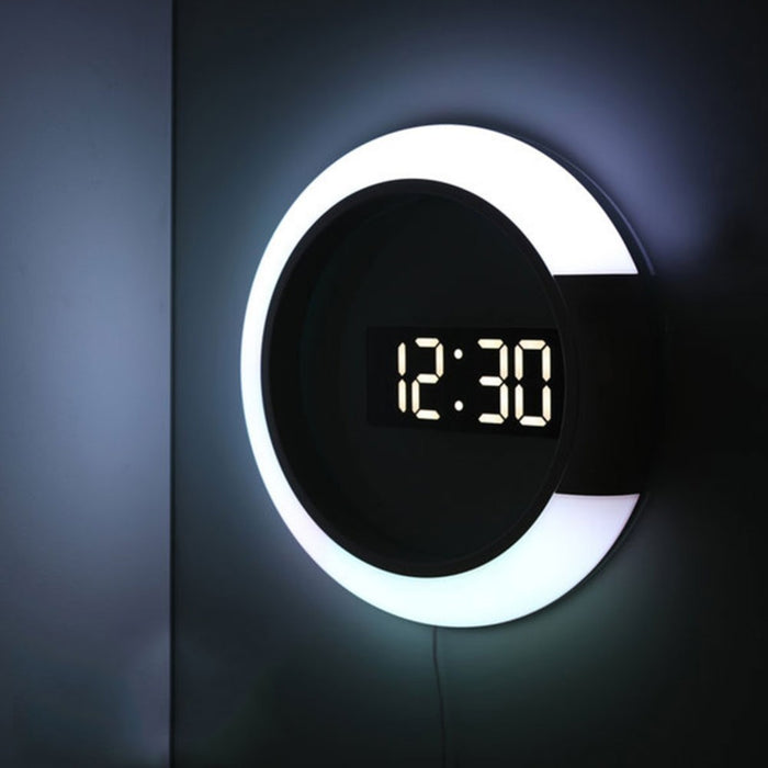 Horloge Murale Veilleuse Digitale LED Moderne : Une Combinaison Parfaite de Style et de Fonctionnalité
