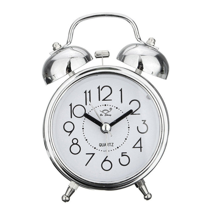 Horloge Double en Métal Vintage : Une Touche Rétro pour Votre Chevet