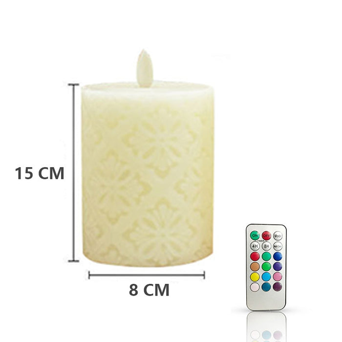 Bougie LED Blanche 10/12/15 CmBougie LED Blanche - Créez une Atmosphère Chaleureuse et Sans Risque