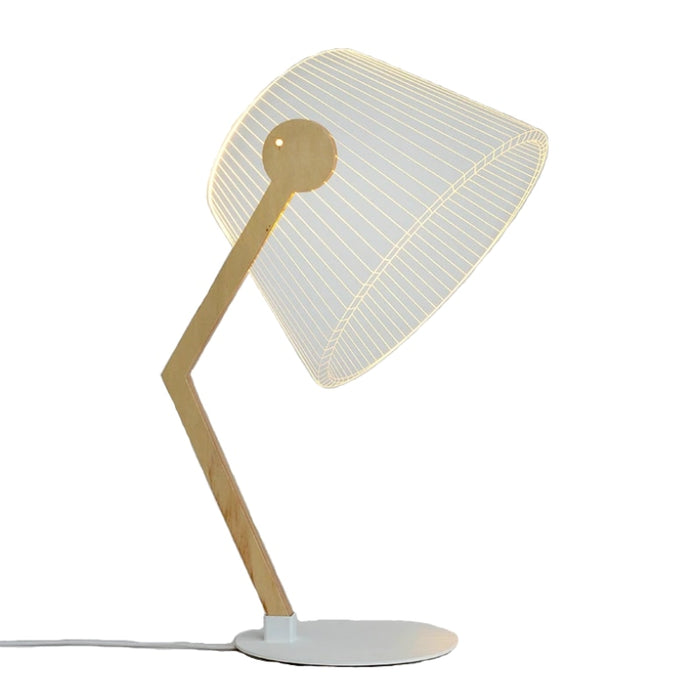 Lampe de Chevet Bois et Blanc Style Moderne 31x22 CM : Fusion Parfaite entre Nature et Élégance Moderne