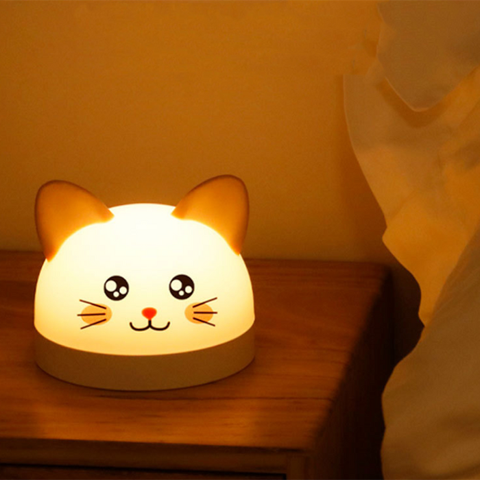 Réveil LED Enfant - Veilleuse Électronique Chat