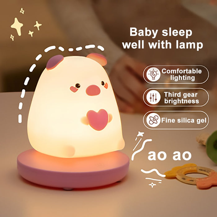 Lampe de Chevet Fille Animaux Kawaii LED