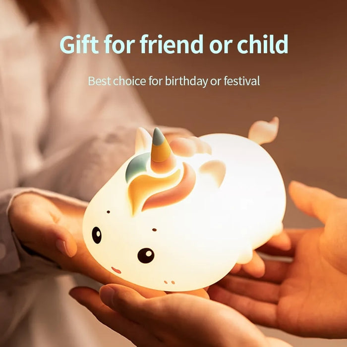 Veilleuse Licorne LED Télécommande | Un Cadeau Magique de 20x10 cm pour Enfant et Bébé