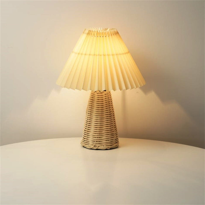 Lampe de Chevet Rotin Chambre 10x31 CM : Une Touche Naturelle et Chaleureuse pour Votre Espace de Nuit