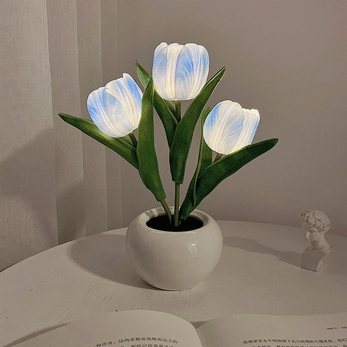 Lampe de Chevet Enfant Tulipe LED 9x21 CM | Une Lumière Colorée pour une Chambre Enchantée !