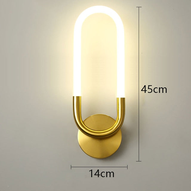 Lampe de Chevet Murale Dorée LED : Élégance et Luminosité à votre Mur
