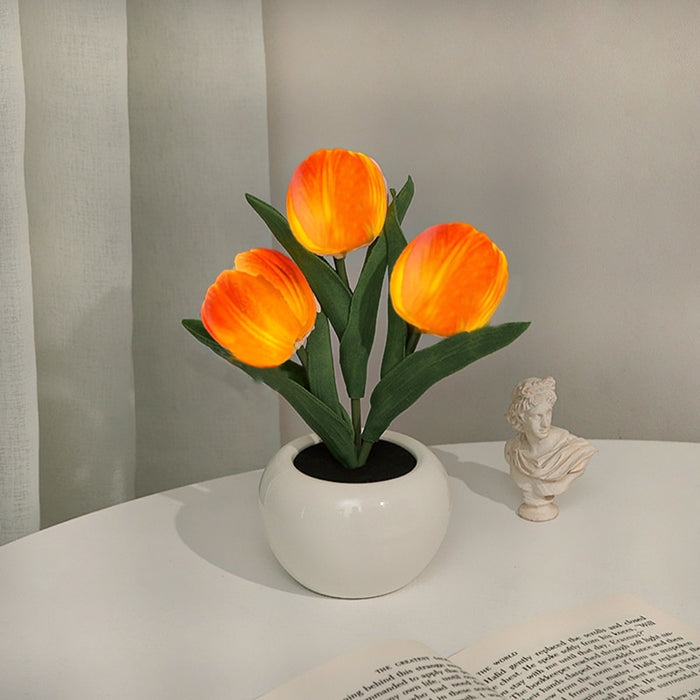 Lampe de Chevet Enfant Tulipe LED 9x21 CM | Une Lumière Colorée pour une Chambre Enchantée !