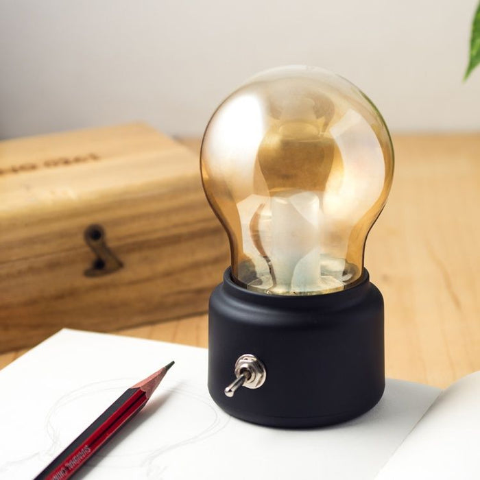 Petite Lampe de Chevet Ambrée 7x18 CM | Créez une Ambiance Chaleureuse et Intime !