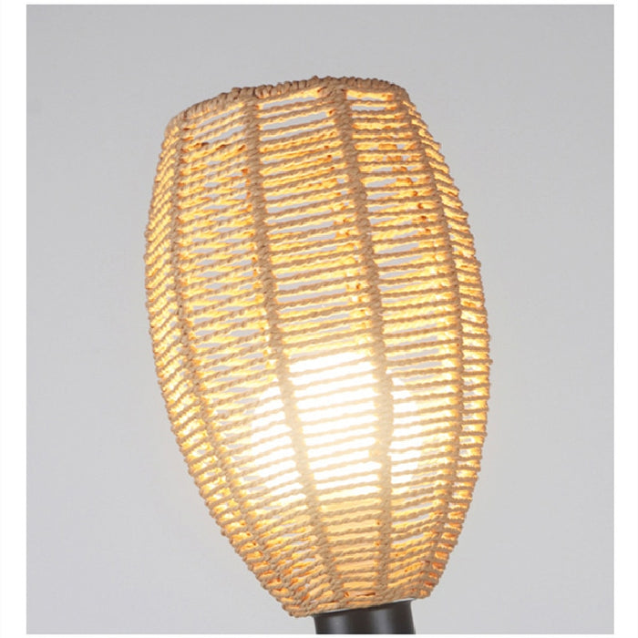 Lampe de Chevet Rotin Style Japonais 16x24 CM : Élégance et Sérénité Inspirées du Japon