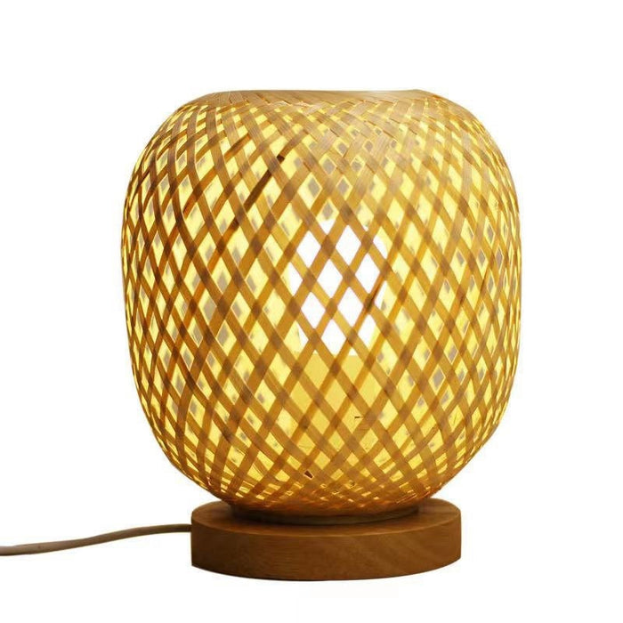 Lampe de Chevet Rotin Tricotée 10x22 CM : Ajoutez une Touche Naturelle et Chaleureuse à votre Espace de Nuit