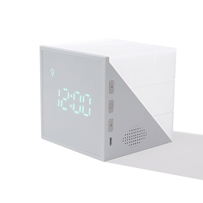 Réveil lumineux minuterie, thermomètre lampe intelligente 10x10 CM