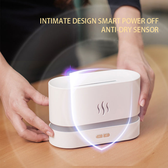 🔥💧 Humidificateur d'Air à Ultrason avec Simulation de Flamme LED - Créez une Ambiance Chaleureuse tout en Purifiant l'Air! 🌟