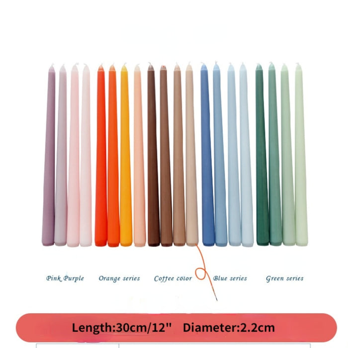 🕯️🌈 Bougie Chandelle Multicolore - Ajoutez de la Couleur et de la Lumière à Votre Espace, Dimensions 30,5x2,2cm