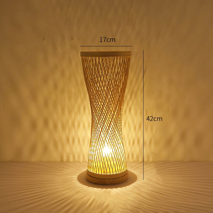 Lampe de Chevet Osier Tricotée Main : Un Éclairage Chaleureux et Artisanal