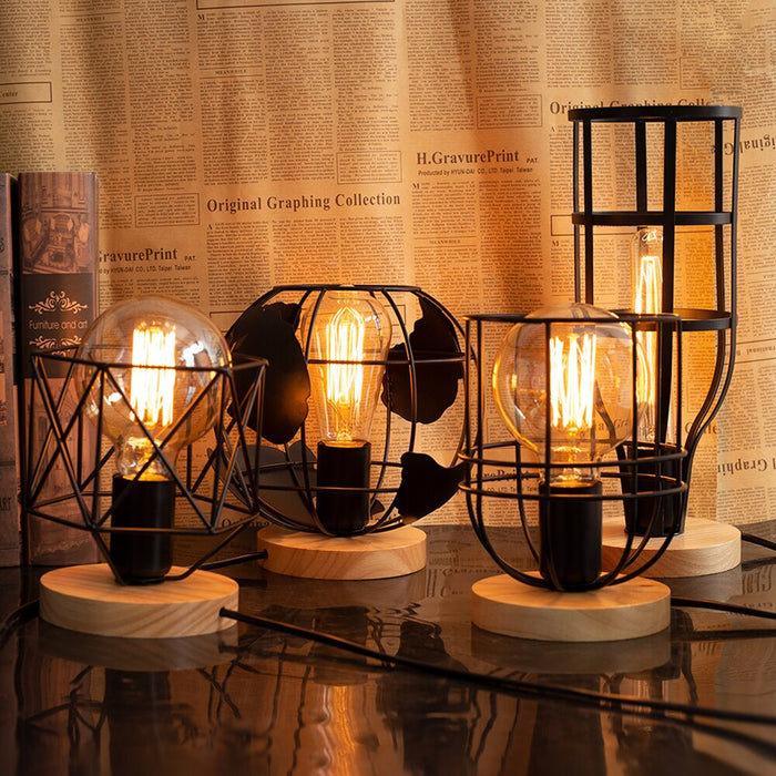 Lampe de Chevet Industrielle 12x18 CM | Éclairez Votre Espace avec Style Industriel !