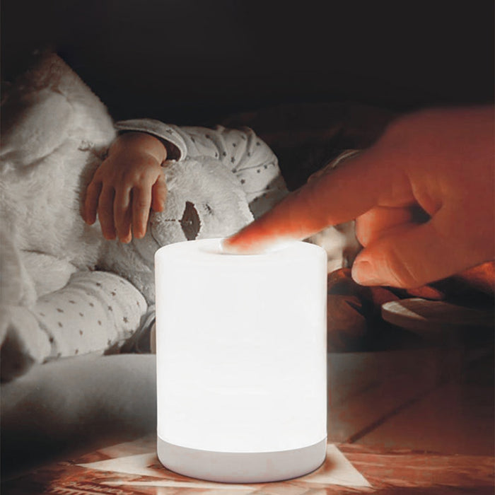 Lampe de Chevet Blanche Veilleuse 7x9 CM : Douce Lueur pour vos Nuits Paisibles