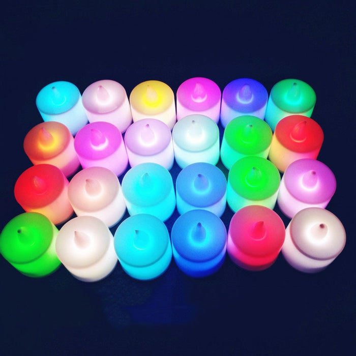 Bougie LED Multicolore 3.5x4.4 Cm - Lot 3/6 - Ajoutez une touche de couleur et de magie à votre espace