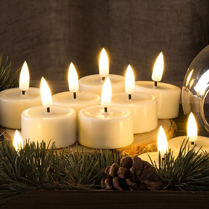 Lot de 3/6 Bougies LED Flamme Blanche et Jaune - Créez une Ambiance Chaleureuse et Réaliste