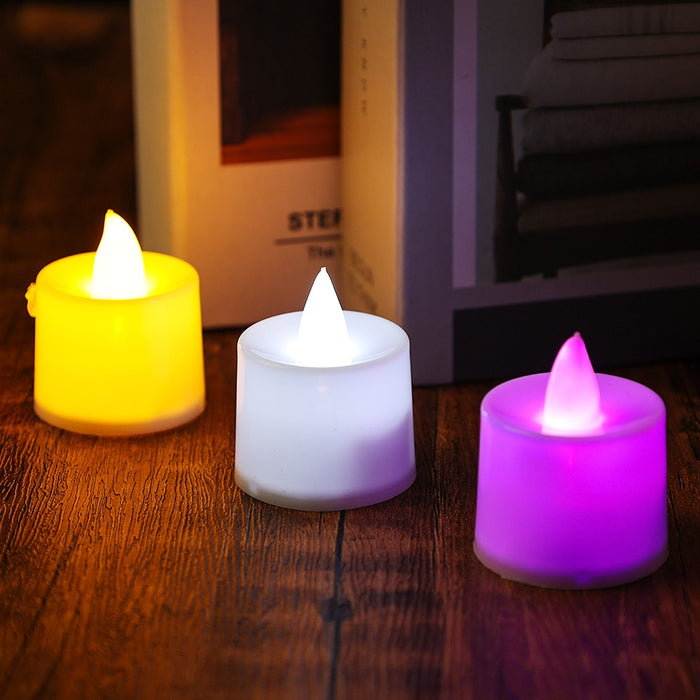 Bougie LED 3,5x4,4 Multicolor - Lot 6/12 - Créez une ambiance lumineuse et colorée