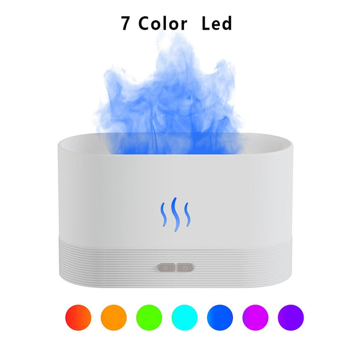 🔥💧 Humidificateur d'Air à Ultrason avec Simulation de Flamme LED - Créez une Ambiance Chaleureuse tout en Purifiant l'Air! 🌟