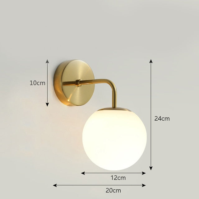 Lampe de Chevet Murale Dorée LED : Élégance et Luminosité à votre Mur