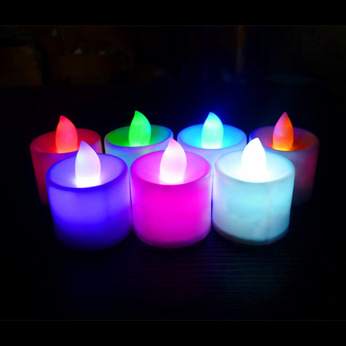 Bougie LED 3,5x4,4 Multicolor - Lot 6/12 - Créez une ambiance lumineuse et colorée