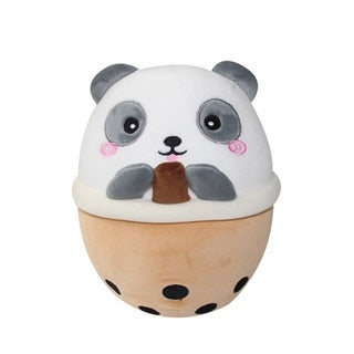 🐼🥤 Peluche Panda Boisson – 20 cm | Le Compagnon Rafraîchissant et Adorable | Cadeau Parfait | Certifié CE 🌟