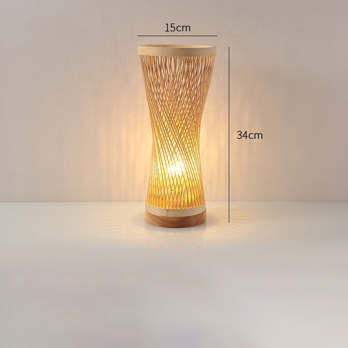 Lampe de Chevet Osier Tricotée Main : Un Éclairage Chaleureux et Artisanal