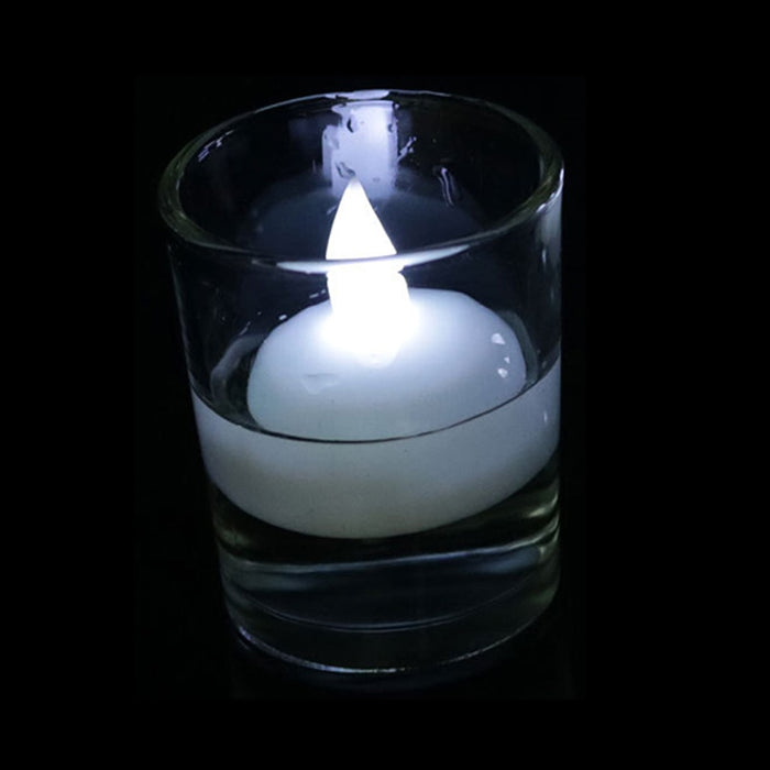Bougie LED Blanche Flottante 1,5x1,6 Cm - Créez une ambiance magique et élégante