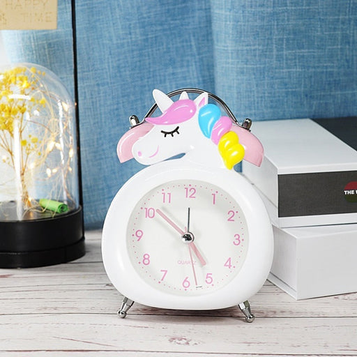Réveil Licorne pour enfants, Led Digital Bedroom Réveil Facile Réglage Cube  Réveil Horloges Avec 4 Côtés Licorne Motif Douce Veilleuse Grande Disp
